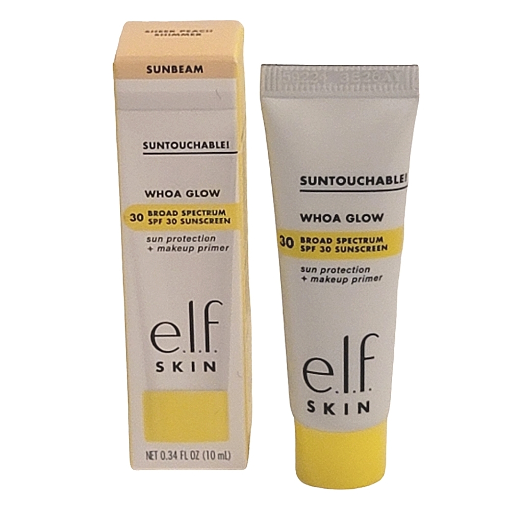 Elf Skin Whoa Glow Broad Spectrum Spf 30 Sunscreen Tinted Makeup Primer Sunbeam